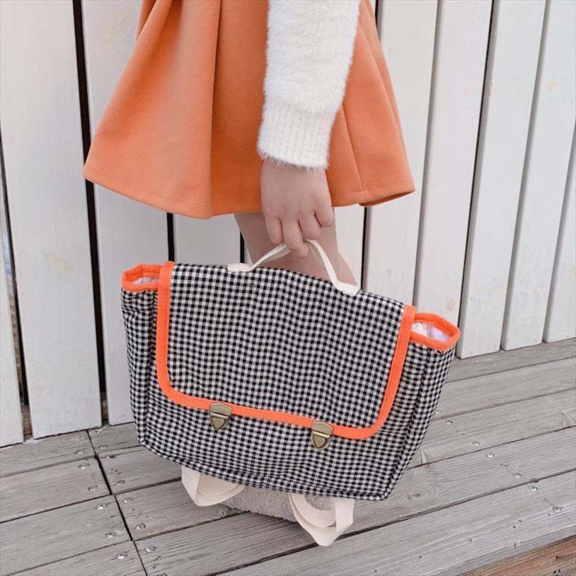 

plaid child backpacks for women fashion casual schoolbag female back shoulder bag classic mochila