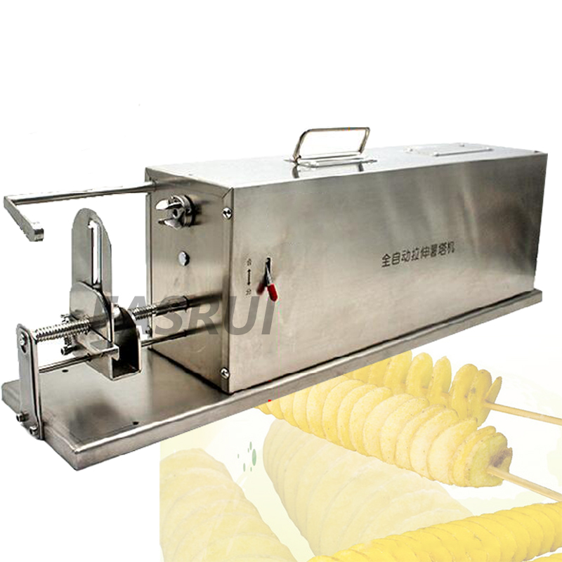 

Quality Electric Tornado Potato Slicer Spiral Potato Machine Cutter Stainless Steel 220V
