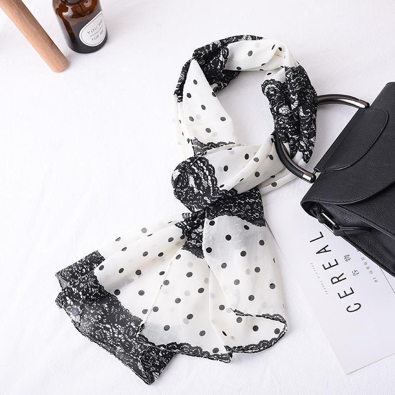 

Scarves Chiffon Scarf Female Spring And Autumn Long Printed Silk Wild Shawl Summer Sun Sand