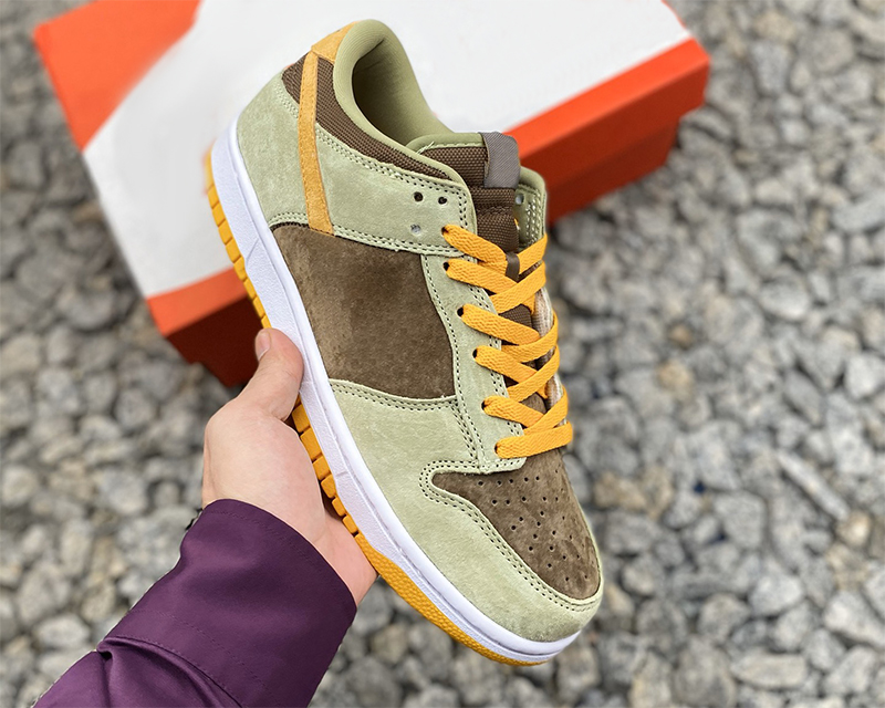 

Top quality Duck low dunks running shoes SB SE"Dusty Olive" Coast Chunky Dunky Men's women's Green brown orange UNC outdoors fallow sports sneakers with box, #1