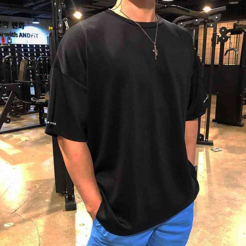 Brand T Shirt Oversize Cotton Men Summer Tee Shirts Gym Clothing Casual Tee for Man Streetwear Half Sleeve T-shirt Big Size G1222-image-747715385