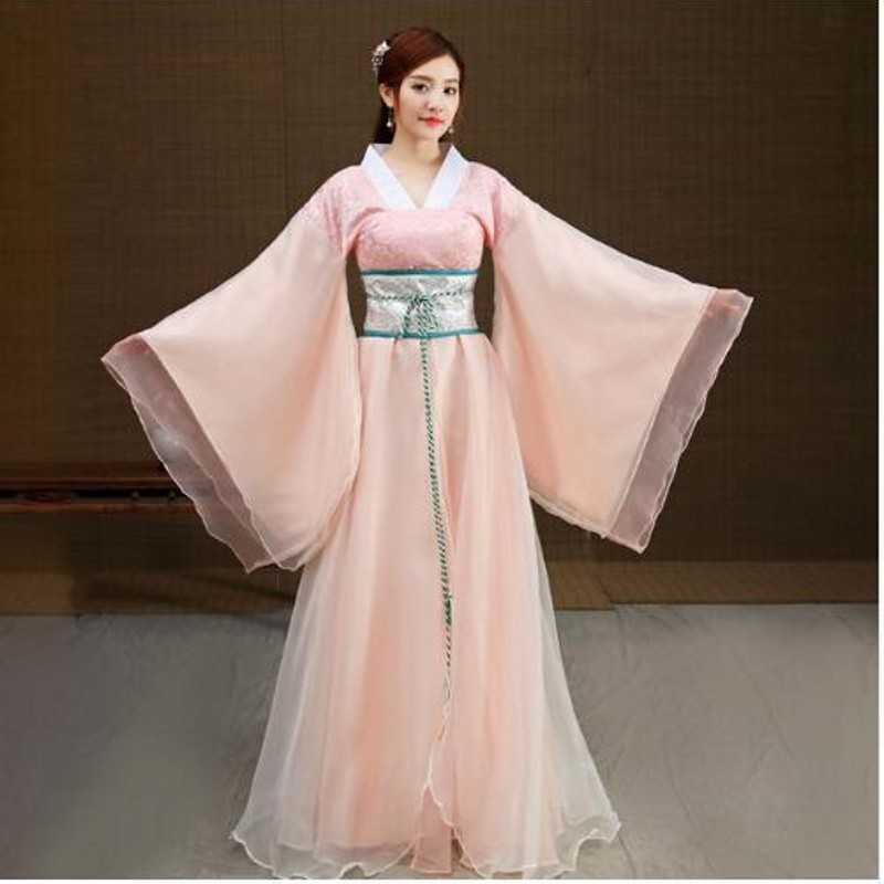 

summer chinese traditional dynasty ancient costume women hanfu dress fairy dresses dance clothing 210601, Logn-2