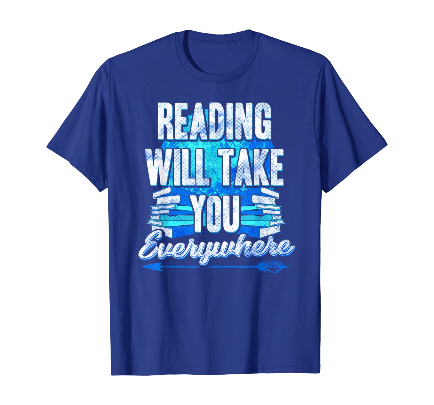 

reading will take you everywhere t-shirt, White;black