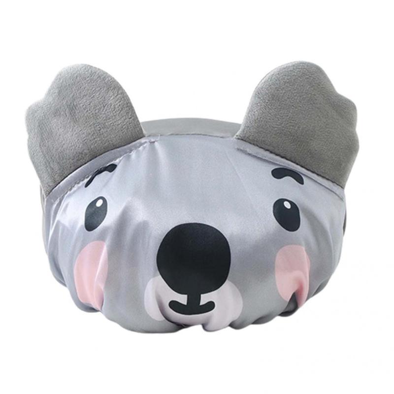 

Shower Caps Polyester Fashion All Bright-colored Bath Cap Exquisite Kids Breathable For Unisex