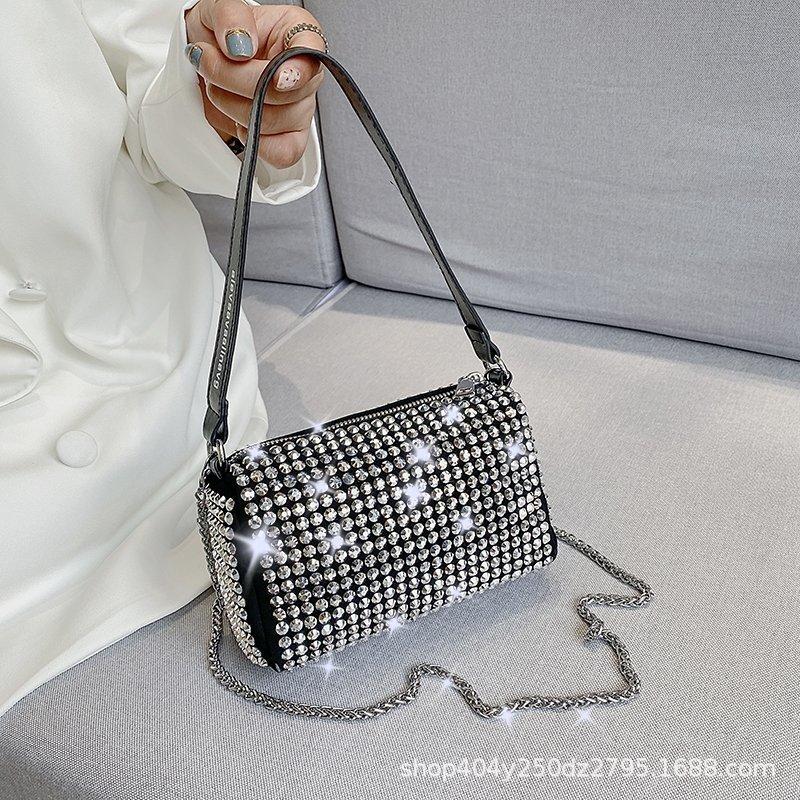 Sacs d'épaule Sac d'été Femme Aw avec sac à main en diamant Femmes 2021 Set de marée Set Auder Alar Bales Paillettes de chaîne portable