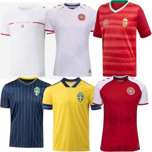 

Hungary Switzerland Denmark Sweden soccer jerseys HOME AWAY 2021-2020 Italy EMBOLO jersey camisetas Football Shirt