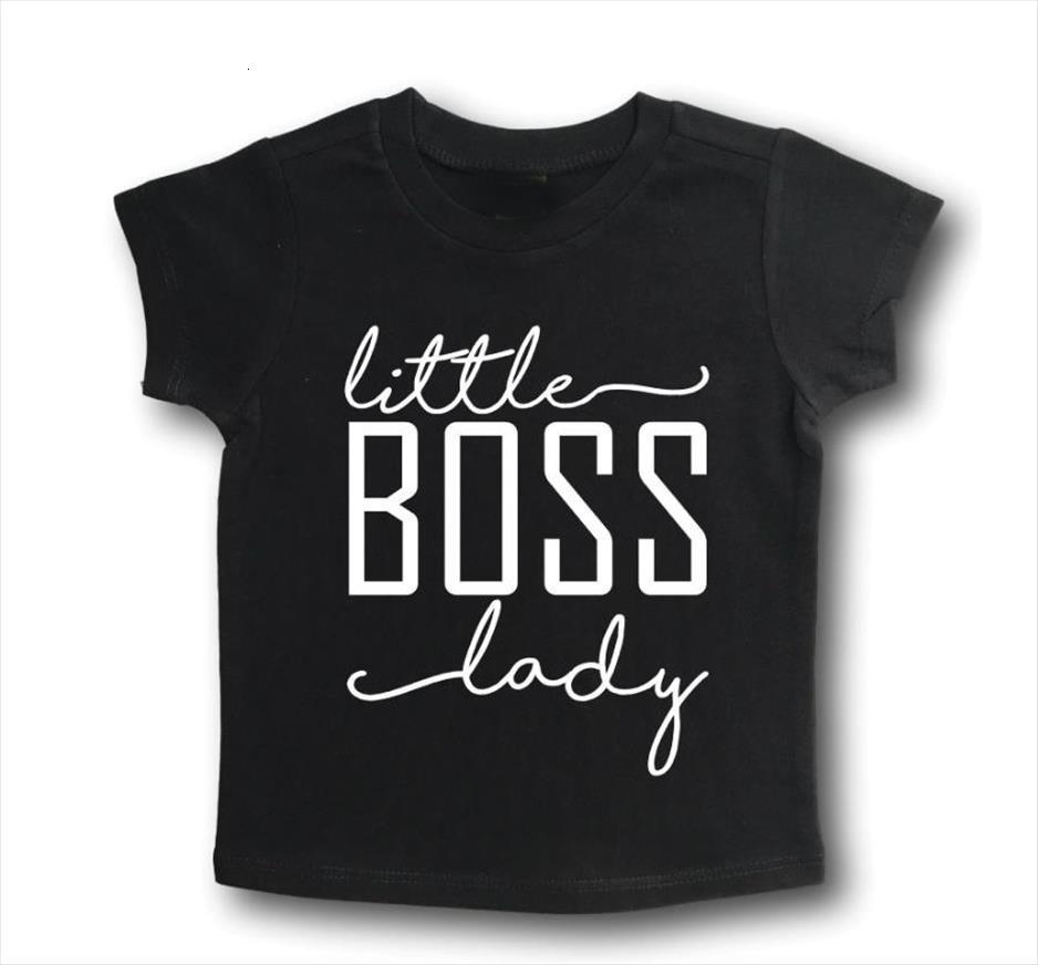 Little Boss Lady Letters Print Kids Boy Girl T Shirt For Toddler Clothes Funny Tumblr Top Tees Drop Ship Y-image-725205449