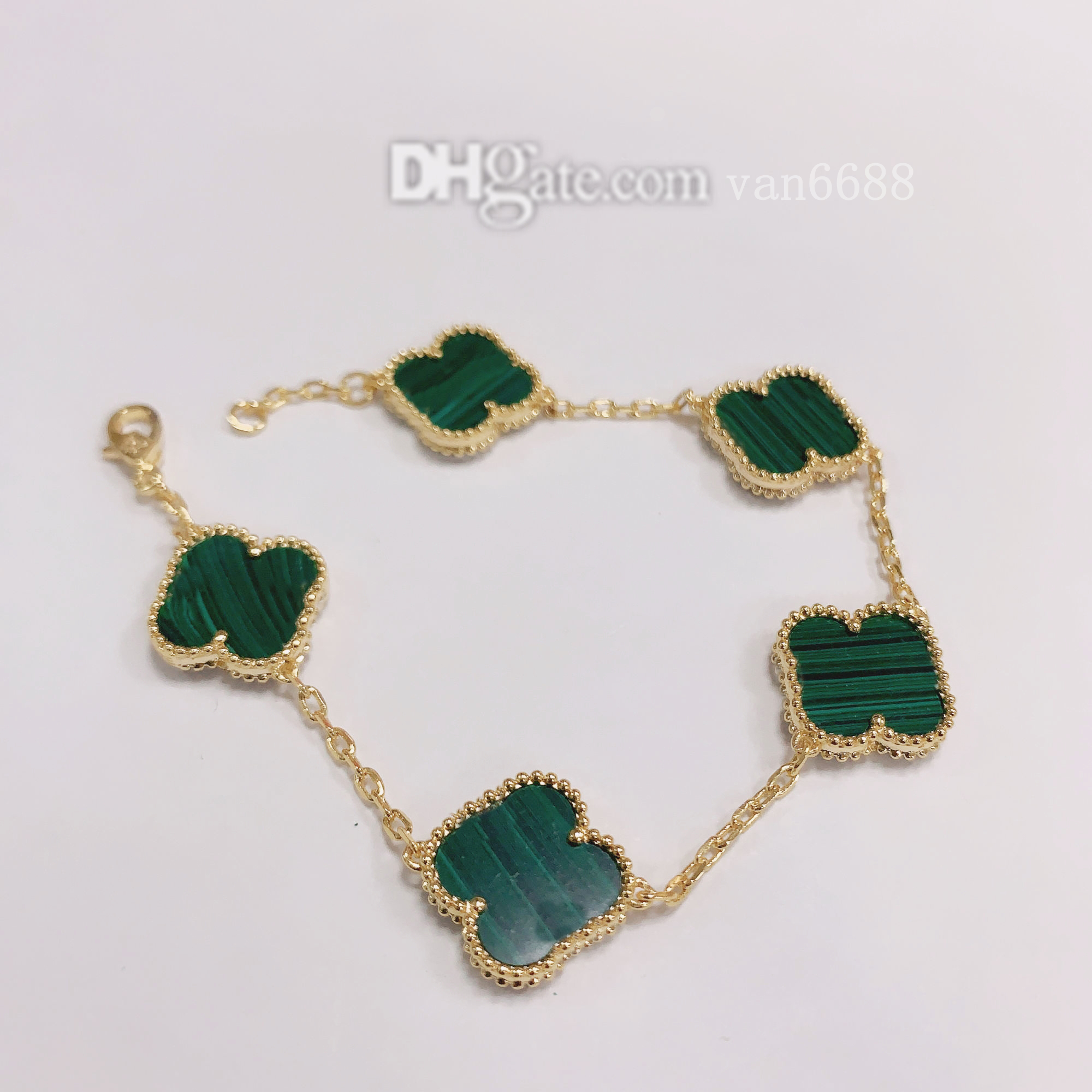 

Designer women love Charm Bracelets Cleef pendant Bracelet Screw Party Wedding van Couple Gift clover Fashion Luxury [With box] a4