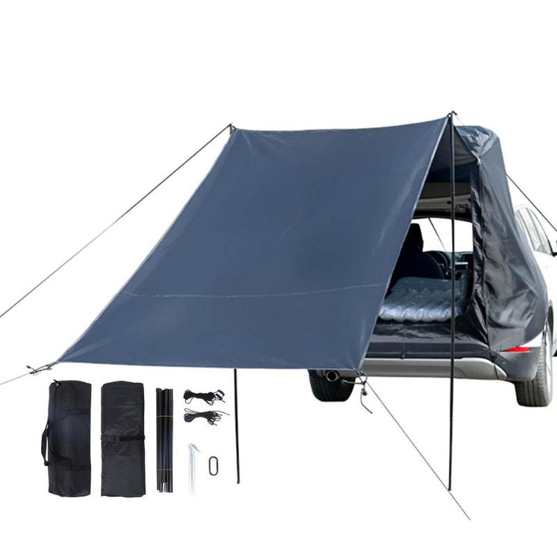 

Tents And Shelters Outdoor Car Trunk Tent Sunshade Rainproof Tailgate Shade Awning For Hatchback Canopy Self-Driving Tour Camping