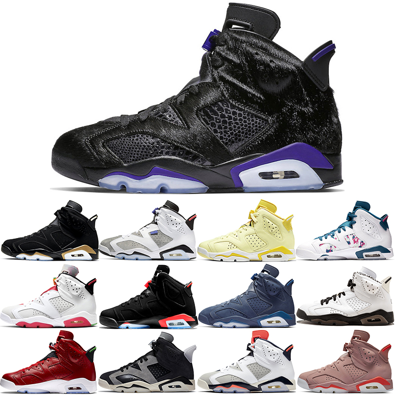 

2021 wholesale basketball shoes 6s for men 6 Aleali May Black Infrared Bordeaux Carmine DMP Flint Floral Hare Tech Chrome Tinker outdoor sports sneakers