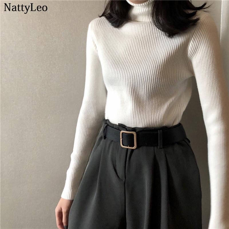 

Sweater Autumn Warm Turtlenecks Woman Casual Lady Knitted Pullover Top Pull Femme 2021, S0001-xinse