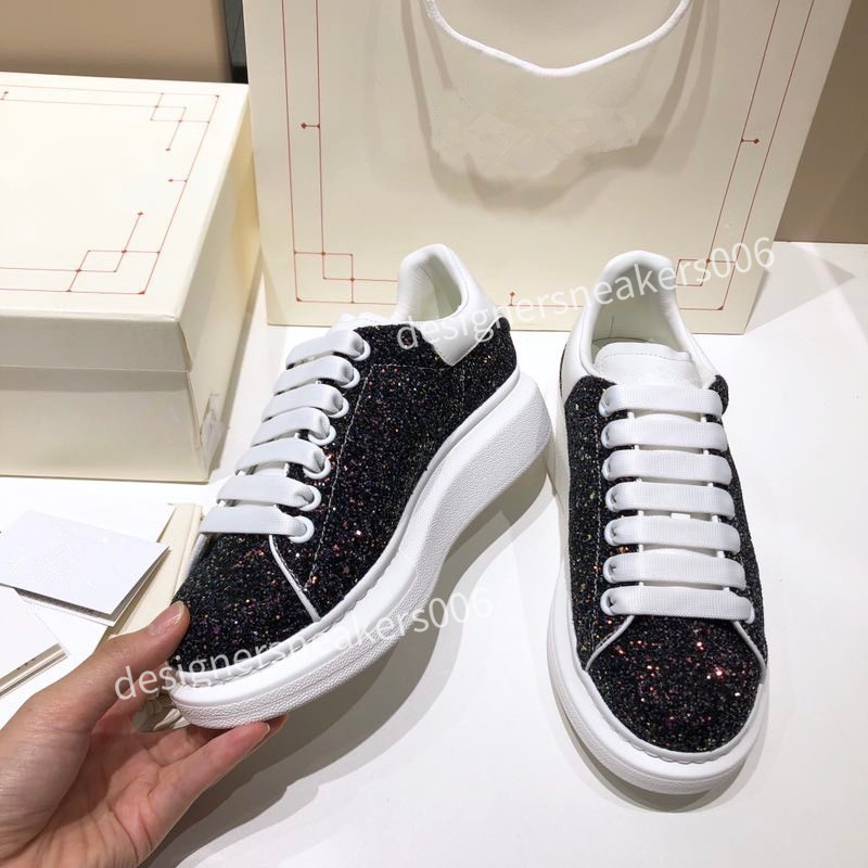 

2022 Classic Designers Oversized Sneaker Low Top White Leather Shoes Casual Running Athletic Shoes Platform Glitter Gold Black Tail Lace Up Sneakers, 14