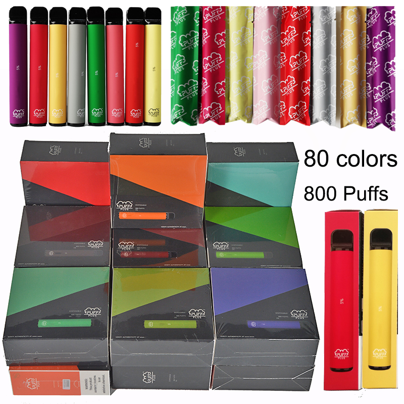 

Puff Plus Disposable Vapes Pen E cigarettes Device Pods With Security Code EmptyKits 3.2ml Pod 550mah Vape Pens 800Puffs Good Quality