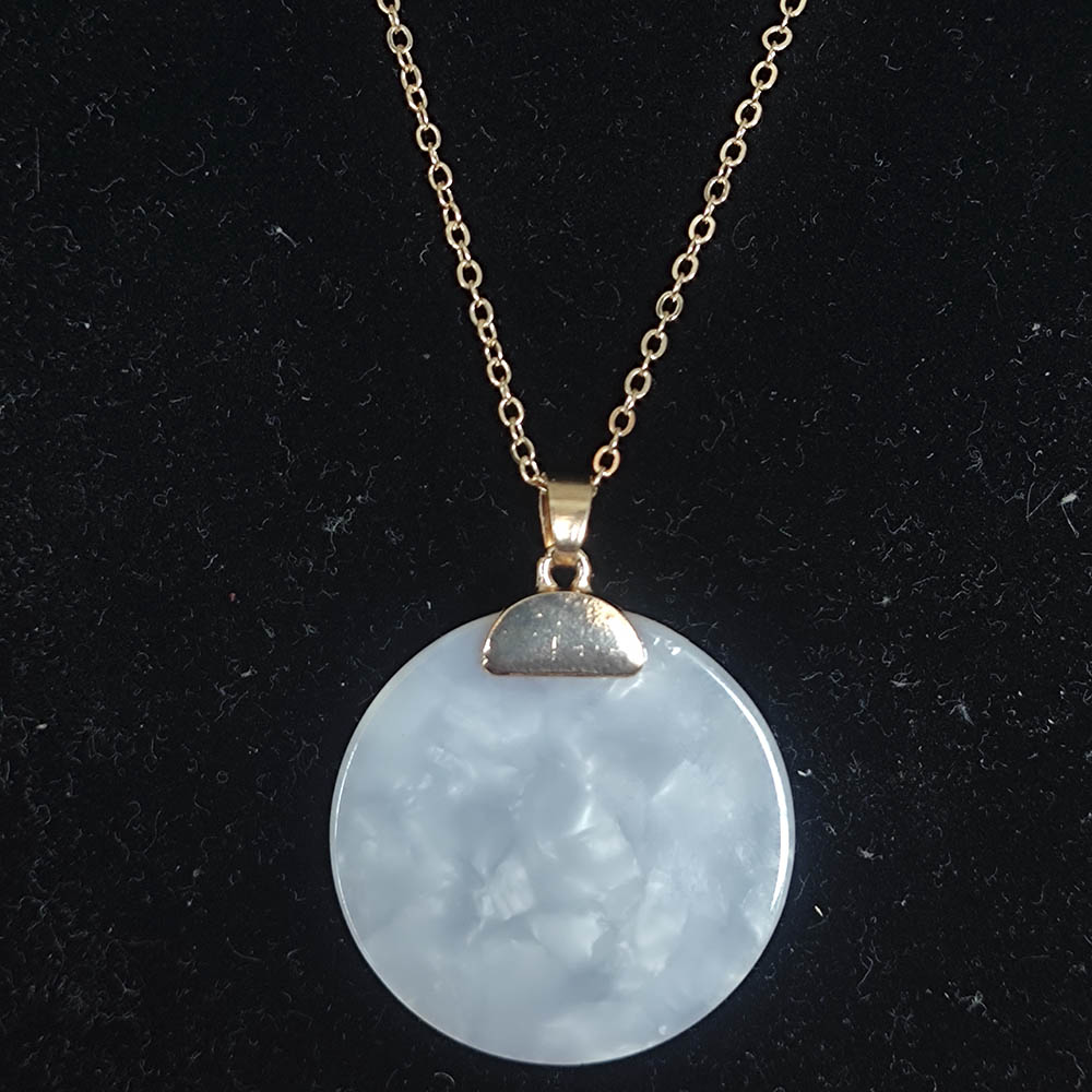 

2021 Fashion roundness shape Acrylic acetate necklace For Women brand Jewelry