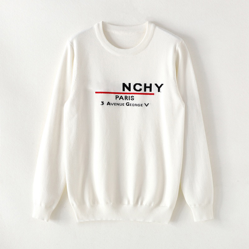 

Mens Womens Mode Pullover Classic Horse Muster Pullover Britische Stil Casual Pullover mit Streifendruck 2021 Herbst, White