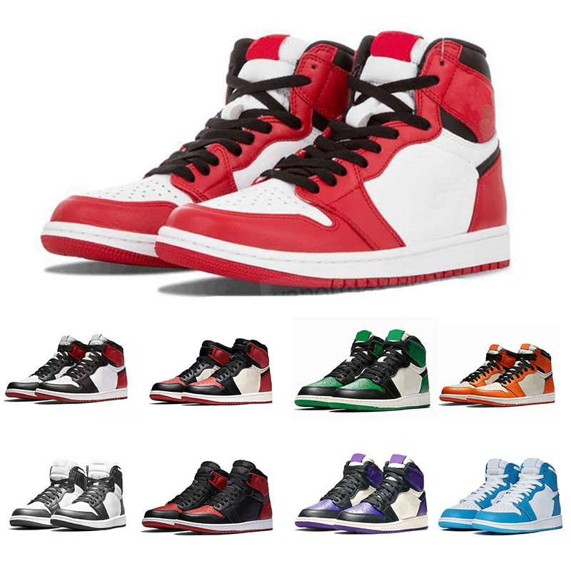 

Top Quality jumpman 1 1s High Basketball shoes jordan Travis Fearless Obsidian UNC Mens Women Banned Bred Toe Chicago Men Sport Shoes Eur 36-46