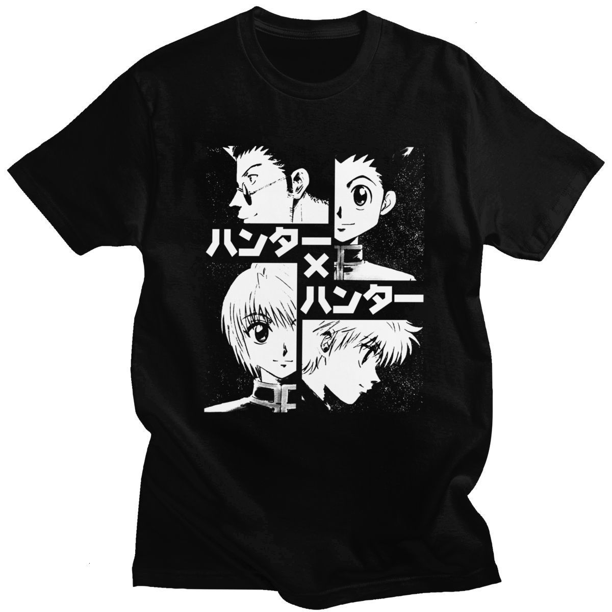 

The Hunters X Hunter T Shirts Men's Cotton T-Shirt Killua Zoldyck Tshirt Short Sleeve Anime Manga Japan Hxh Tee Tops Gift