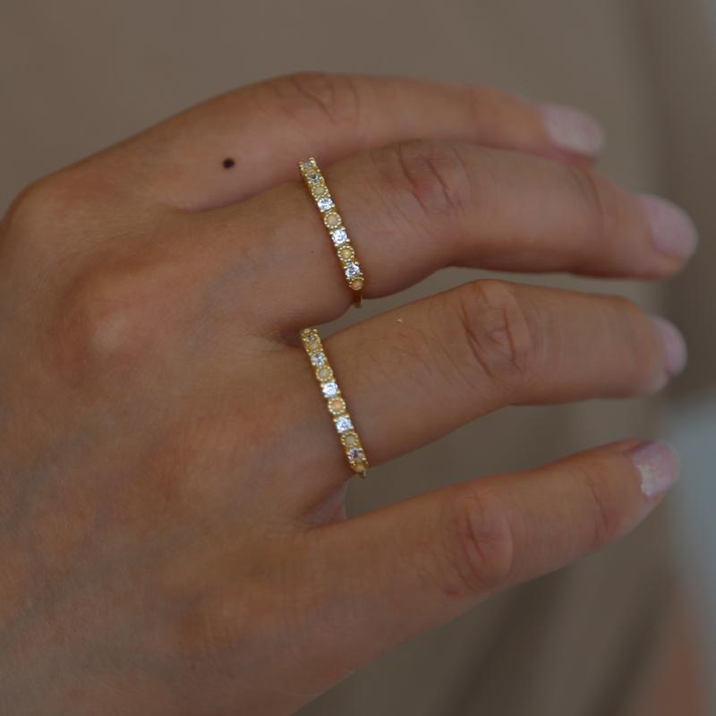 Wedding Rings Fashion Tiny Cute White Fire Opal Stones Cz Paved Delicate Ring For Women Jewelry Bridal Gift Gold Color Wholesale-image-711410394