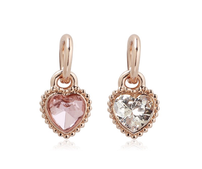 

Fit Pandora Charm Bracelet European Silver Charms Snake Beads Rose Gold Cat Eye Stone Peach Heart Pendant DIY Snake Chain For Women Bangle Necklace Jewelry