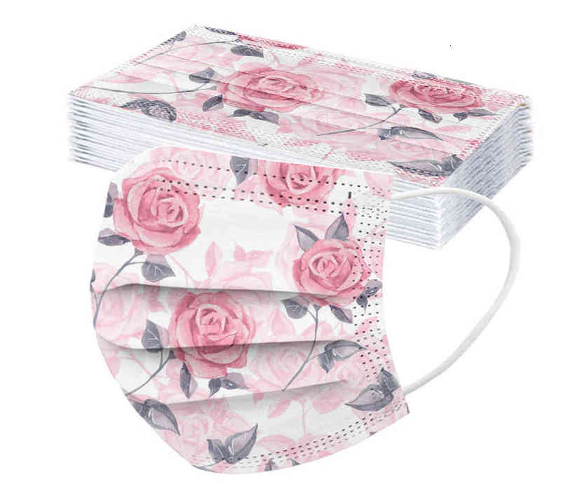 

Party mask Day disposable three-layer fused Spunlaced face mask