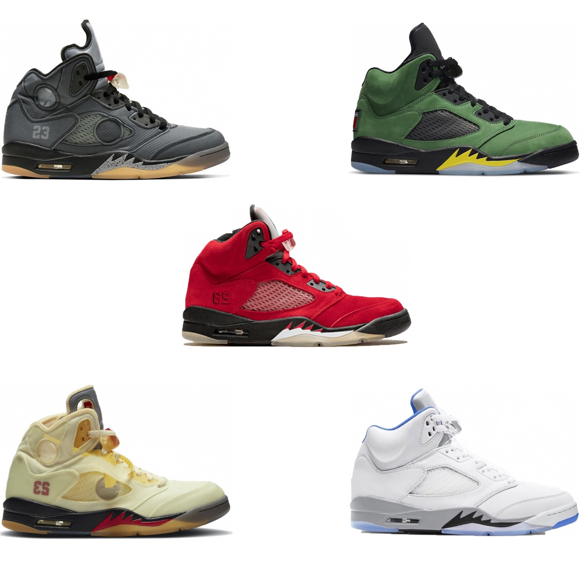 

Release White Yellow X Shoe 5 Black Muslin Fire Red SAIL Mens Shoes Men 5S Sneakers Come With OG Box US7-13