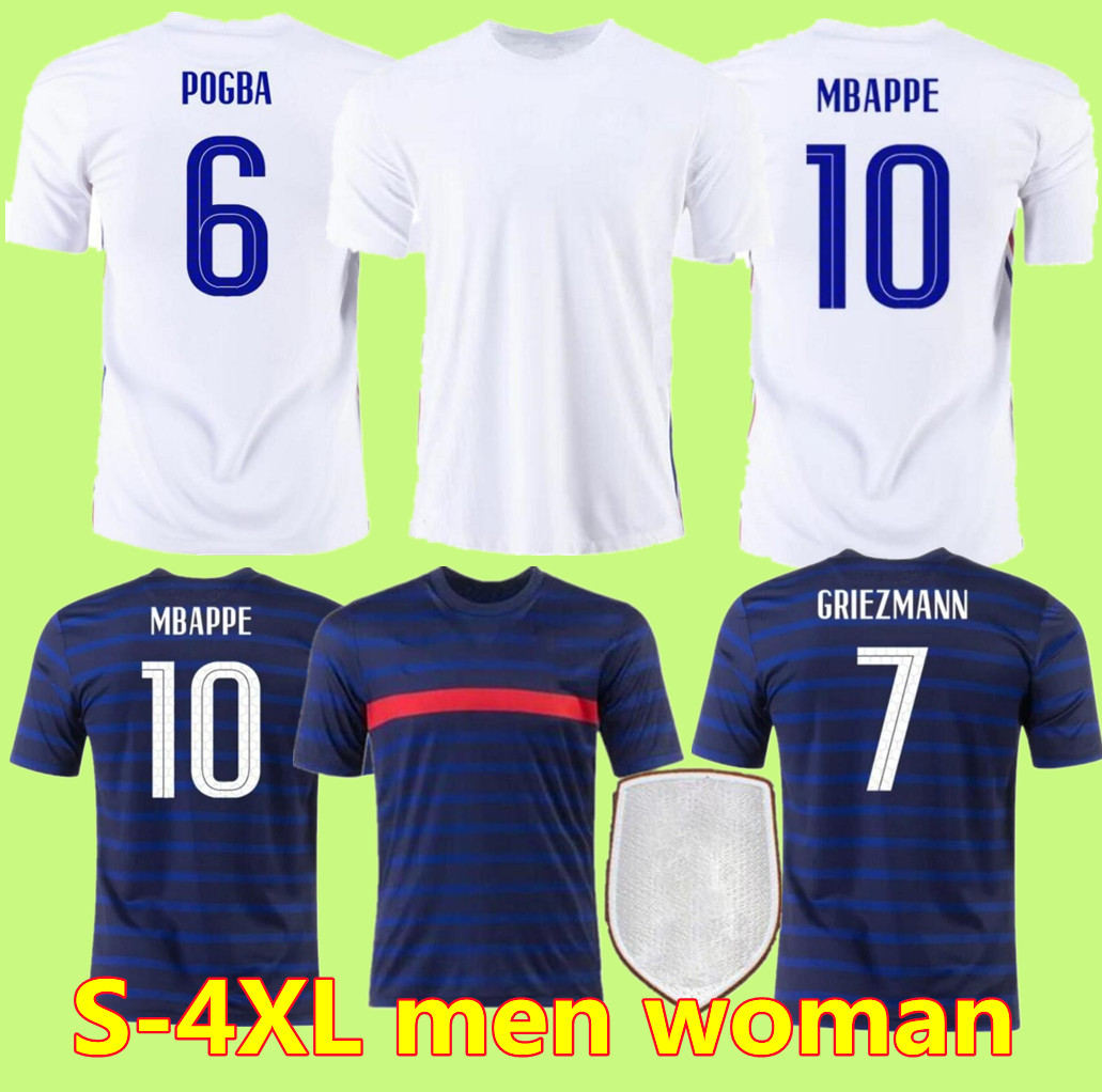 

S-4XL woman 2021 FRANCE BENZEMA MBAPPE GRIEZMANN POGBA jerseys 21 22 Soccer jersey KANTE Football shirts THAUVIN VARANE maillot de foot Hommes, Lavender
