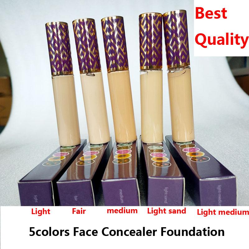 

Face Concealer Cream Foundation concealers 5colors Fair Medium Light sand 10ml High Quality, Mixed color