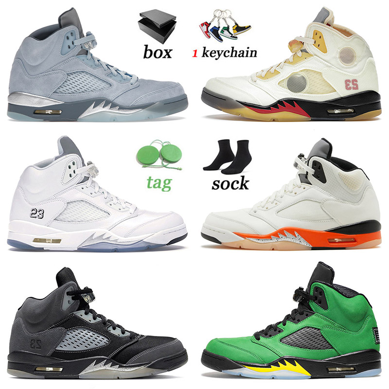 

Air Jordan 5 5s V Jumpman Bluebird Basketball Shoes Anthracite Raging Bull Stealth Metallic Gold Black Muslin White Cement Off Mens Women Athletic Sneakers Trainers, C39 unc 40-47