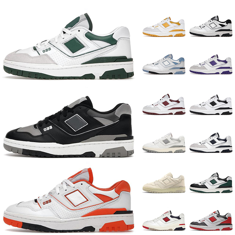 

Top Quality Fashion Women Men 550 Designer Shoes Casual Sneakers NB550 B550 White Green Shadow Syracuse Sea Salt Varsity Gold UNC University Blue Trainers Sports, B16 sea salt burgundy 36-45
