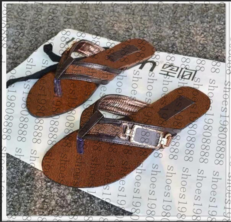 

Luxury designer Women Slippers Summer Slip On Flat Slides Beach Thong Shoes male Lò Brand Flip Flops Fashion sandals channel, 20
