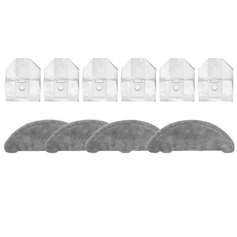 

Vacuum Cleaners 10Pcs For Roidmi EVE Plus Robot Cleaner Dust Bag Mop Cloth Cleaning Replacement Accessories Parts