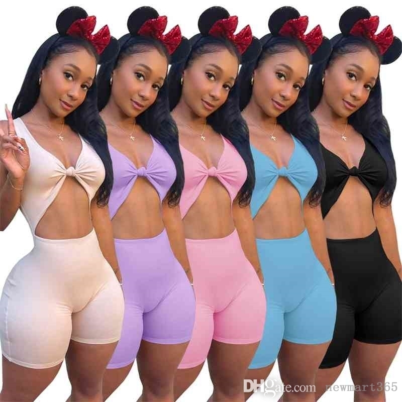 

Women Designer Jumpsuits Sexy Rompers Fashion Hollow Out Solid Color Pajama Onesies Cute Hot Girl Style Bodysuit, Purple