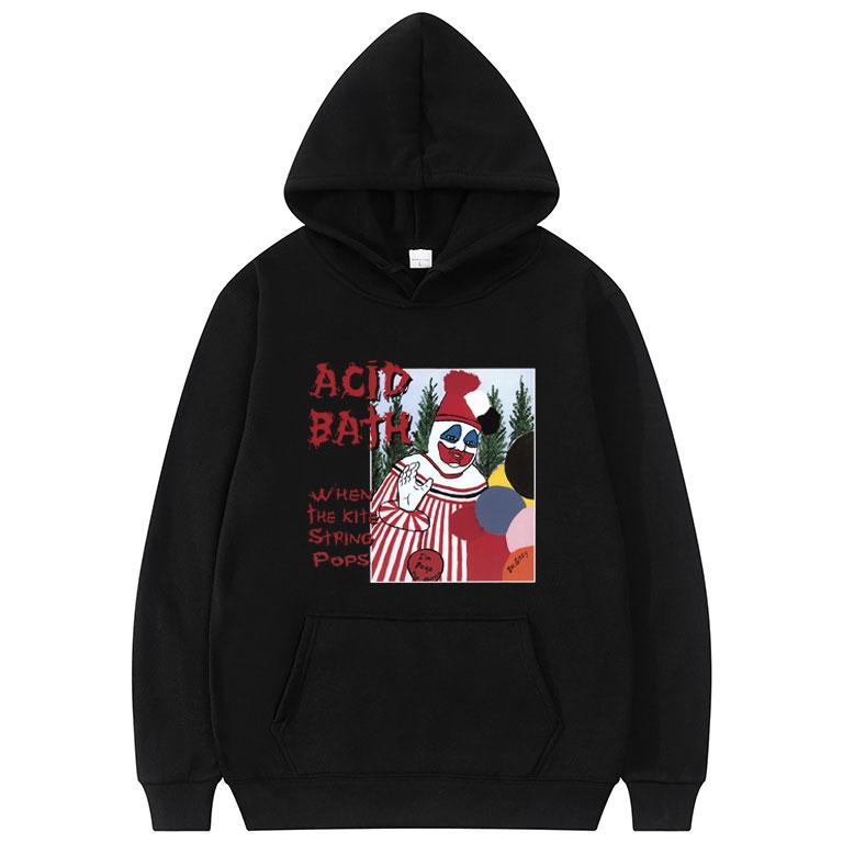 

Men's Hoodies & Sweatshirts Acid Bath Print Psychic Tv Coil Sludge Metal Men Fashion Sweatshirt Oversized Cotton Hoody Women Funny Hooded, Black