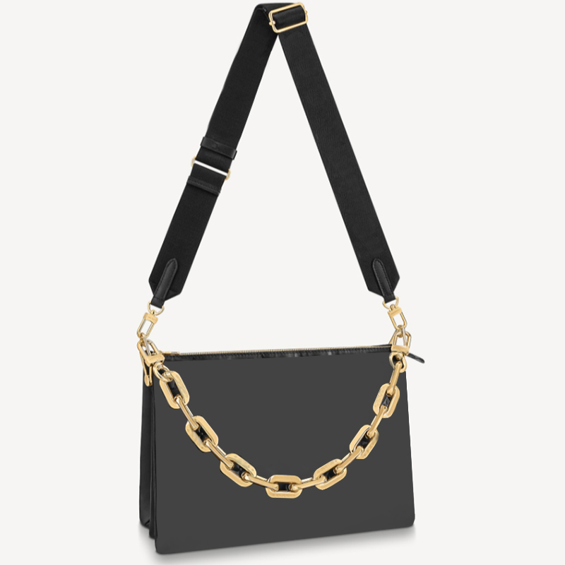 

Luxury designer bag fashion coussin ladies shoulder bags high quality PU leather women handbag top letter print Ms. messenger bagss pillow bag wallet, Black size: 21cm