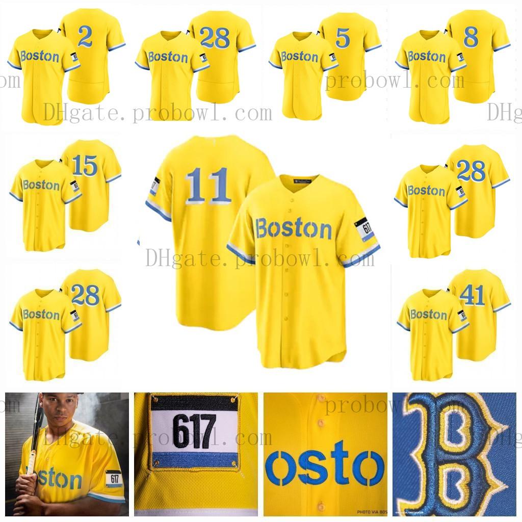 

Youth Boston 10 Trevor Story 2021 City Connect Xander Bogaerts Jersey Alex Verdugo Blank Devers Enrique Bobby Dalbec Kike Hernandez J.D. Martinez Vazquez Yastrzemski, Youth gold s-xl