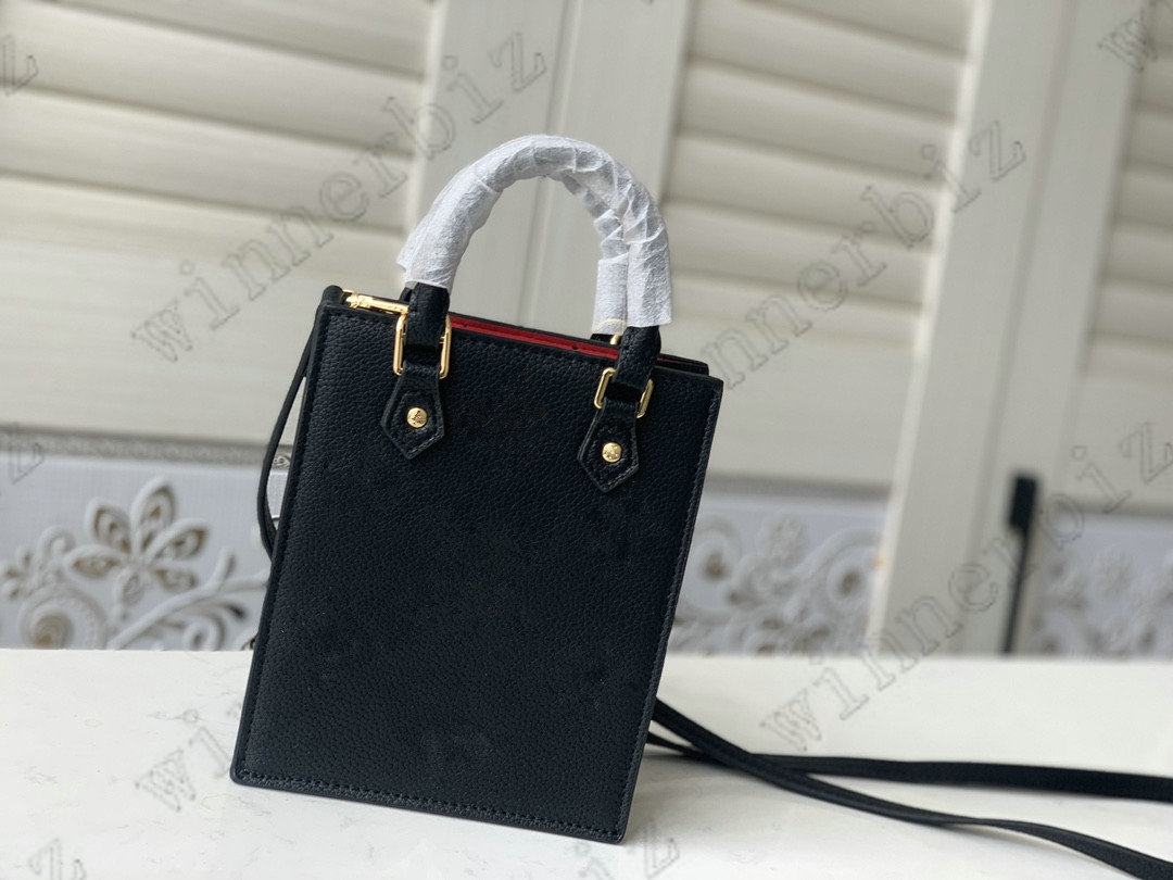 

Petit Sac Plat M80449 Mini Onthego Music Bag Womens Designers Luxurys Cross Body Leather Handbag, Red;blue