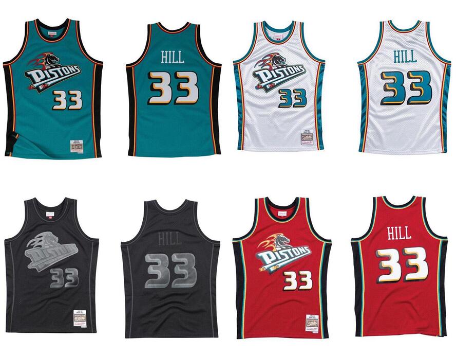 

Custom stitched basketball Jerseys Men women youth S-6XL Grant 33 Hill jersey Mitchell & Ness 1998-99-00 Hardwoods Classics retro wear