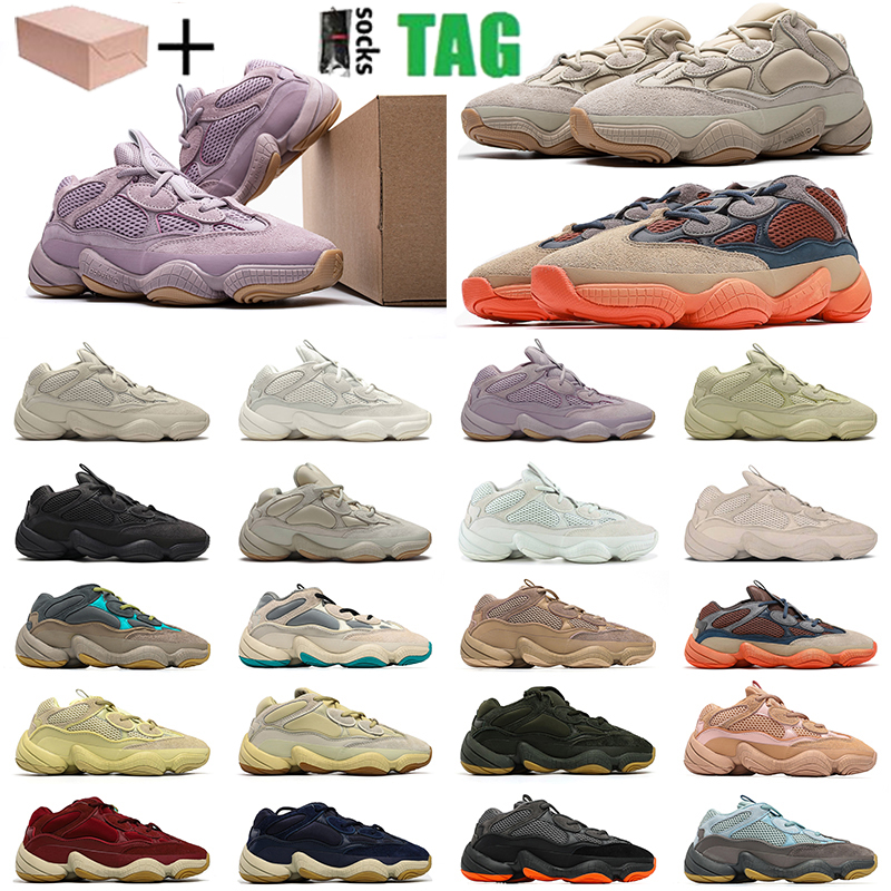 

500 men women running shoes 500s Desert Rat Taupe Light enflame bone white stone utility black Reflective sneakers soft vision salt blush moon yellow trainers