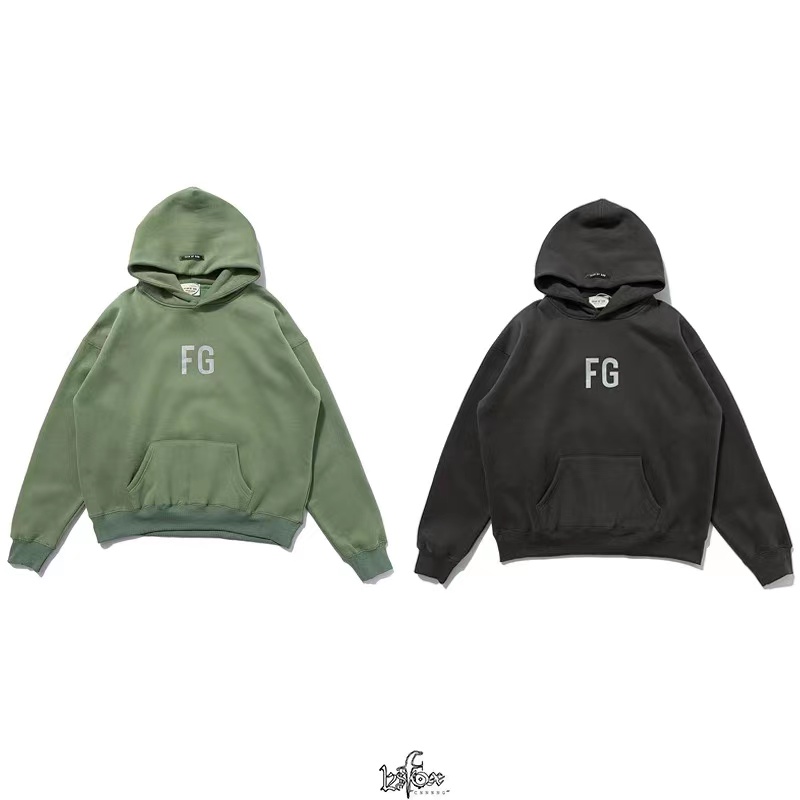 

Warm fog essential mens fear of god sweatshirts essentials thick womens streetwear pullover women men hip hop cotton material ESS sweater lo, Black