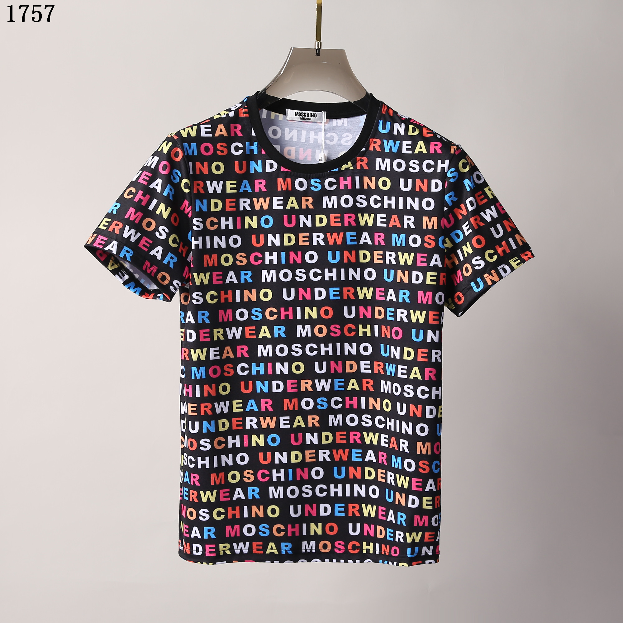 

2021 spring and summer new high grade cotton printing short sleeve round neck panel T-Shirt Size: m- Color: black white Women Men 'sece, White;black