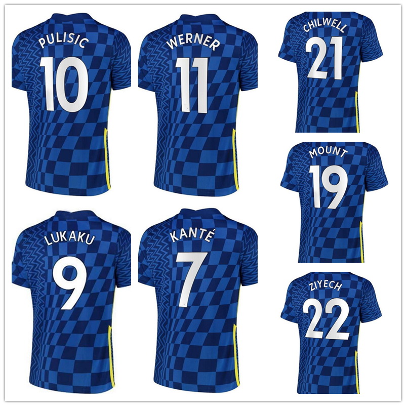 

Customized 10 PULISIC 9 LUKAKU 22 23 22 ZIYECH 11 Werner 29 HAVERTZ 28 Azpilicueta 19 Mount 24 Cahill Thai Quality soccer jerseys, 21-22 3rd away