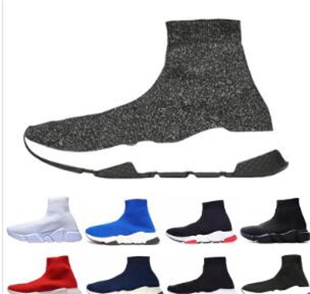 

2021 new designer men womens speed trainer sock boots socks boots casual shoes shoe runner sneakers #35-45, Red