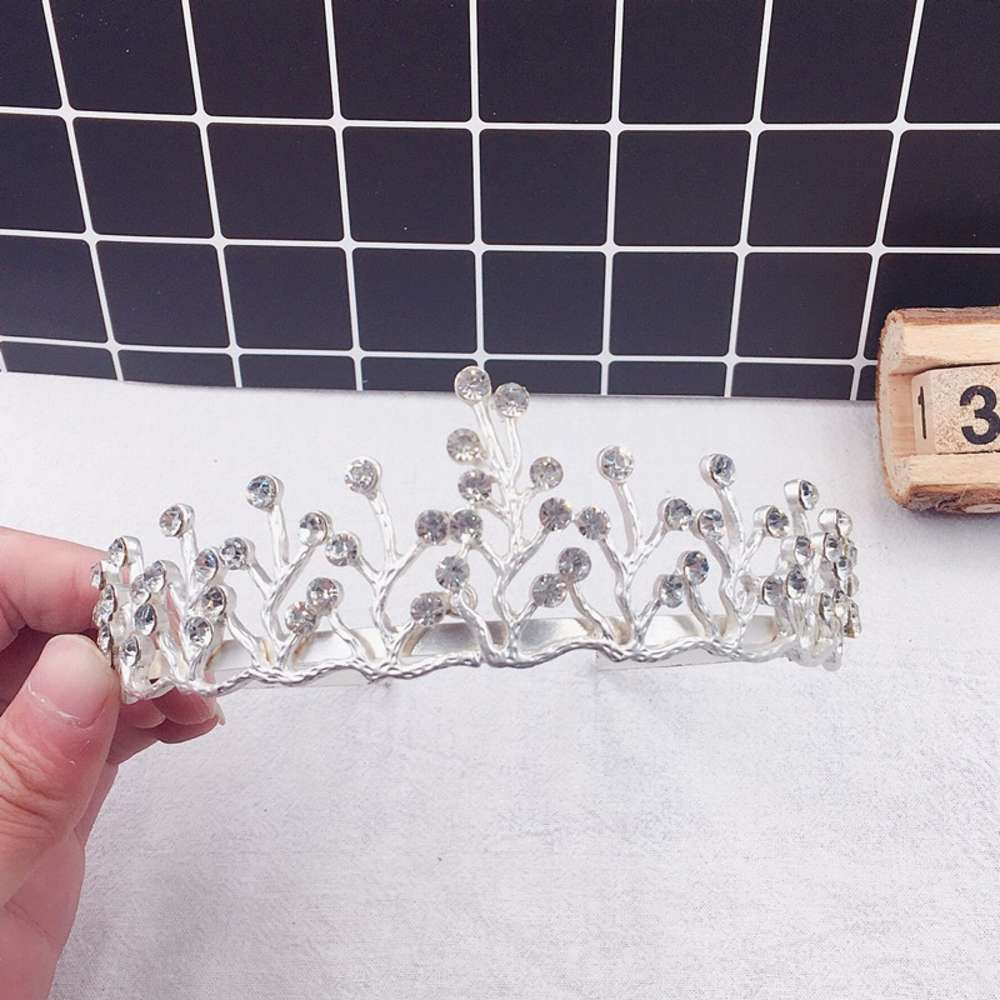 New alloy diamond crown children&#039;s performance Hair Band Bridal headdress hair style-image-695851171