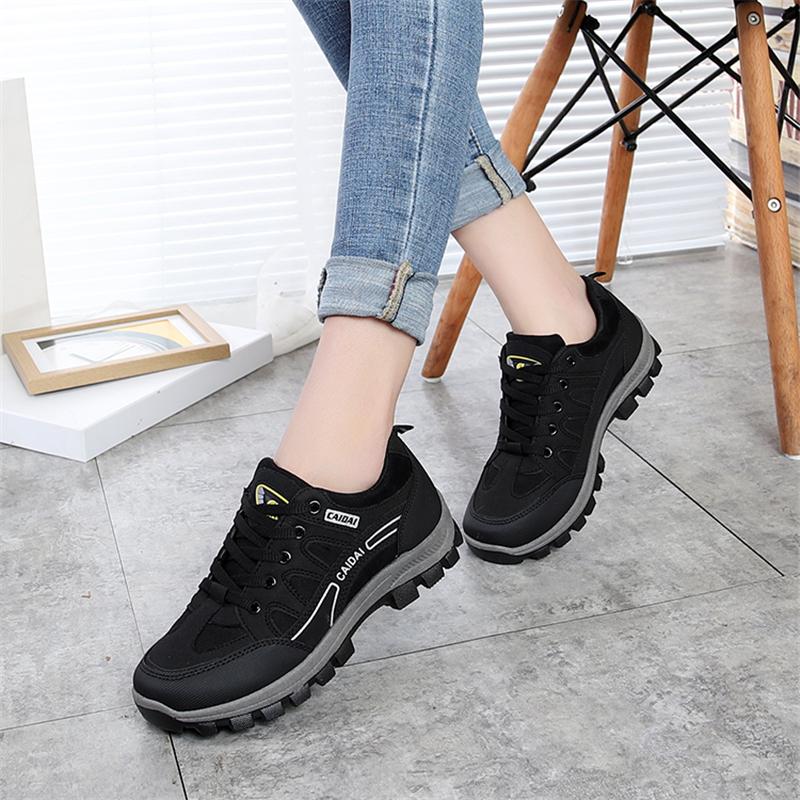 

Boots Women's Waterproof Work Shoes 2021 Autumn Non-slip Wear-resistant Travel Outdoor Female Safety Sneakers For Woman