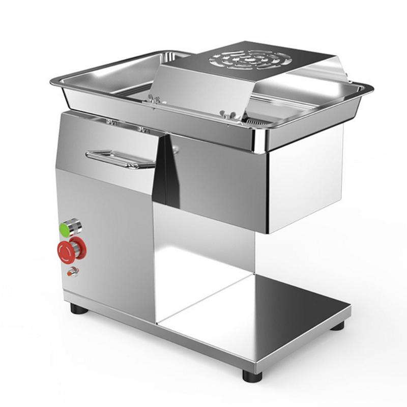 

Meat Grinders 220V Electric Slicer Machine Stainless Steel Cutting Diced 3.5mm Thickness Vegetable Dish Commercial