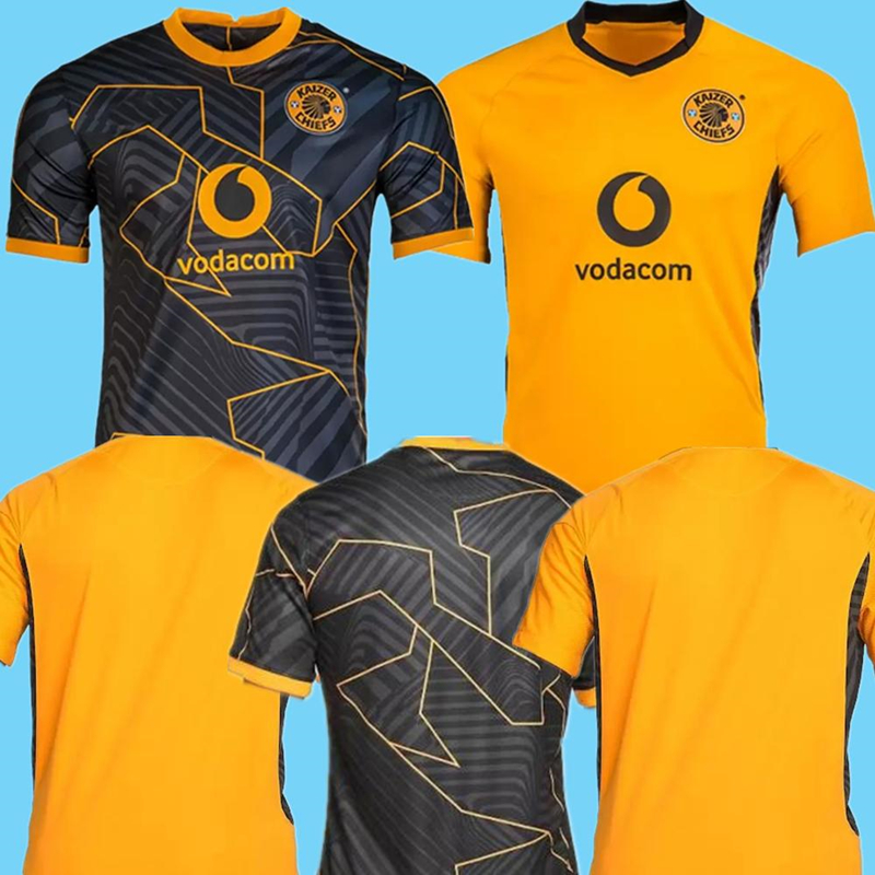 

21/22 KAIZER Soccer Jerseys Home away Yellow black 2021 2022 Billiat Dolly Nurkovic Kambole Hlanti Baccus Blom Africa maillot de footbal Football uniforms, Qiuzhang 21-22 away