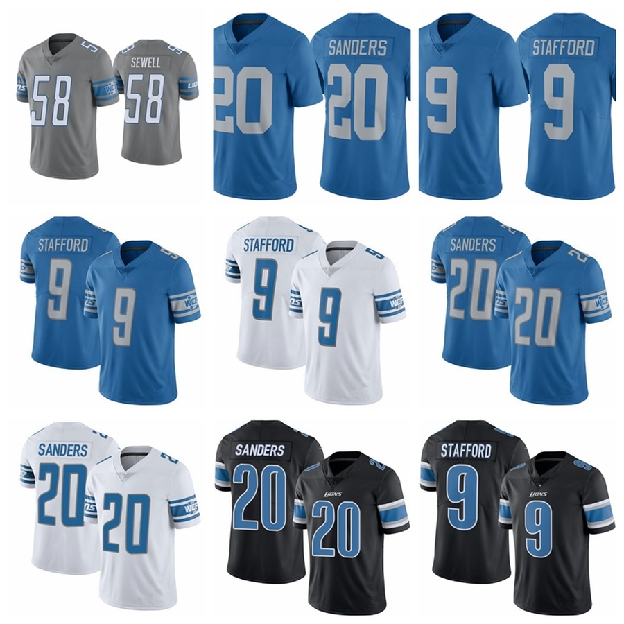 

Detroit''Lions''MEN WOMEN YOUTH Penei Sewell Barry Sanders Matthew Stafford Vapor Untouchable Color Rush Limited Player football Jersey, 11