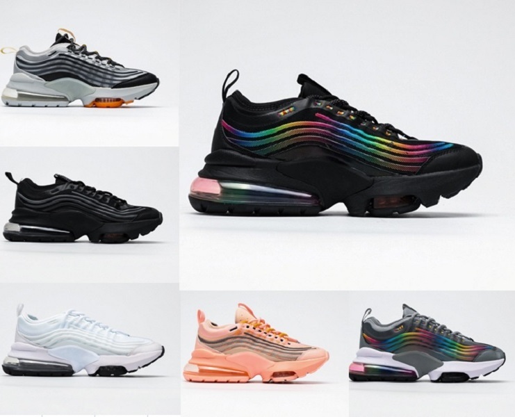 

2020 new release Zoom 950 tn plus 270 cushion Boots shoes mens womes Black Rainbow ZM950 Sports Run Trainers Black White Women Sneakers
