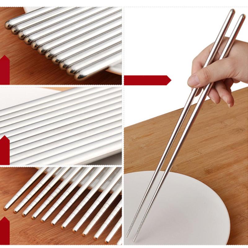 

Pair Of Stainless Steel Extra Long 14 Inch Pot Chopsticks Cooking Frying Noodle
