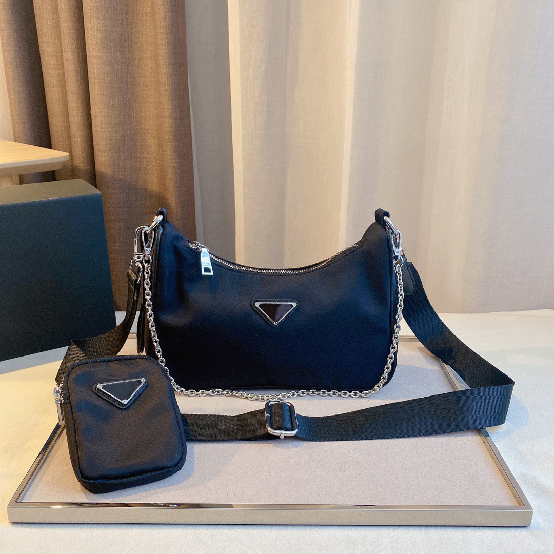 

Womens Fashion Editions Shoulder Bag Nylon Material Three in One Handbag Ladys Classic Retro Street Crossbody